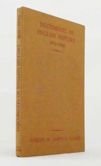 Documents of English History 1832-1950