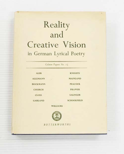 Reality and Creative Vision in German Lyrical Poetry