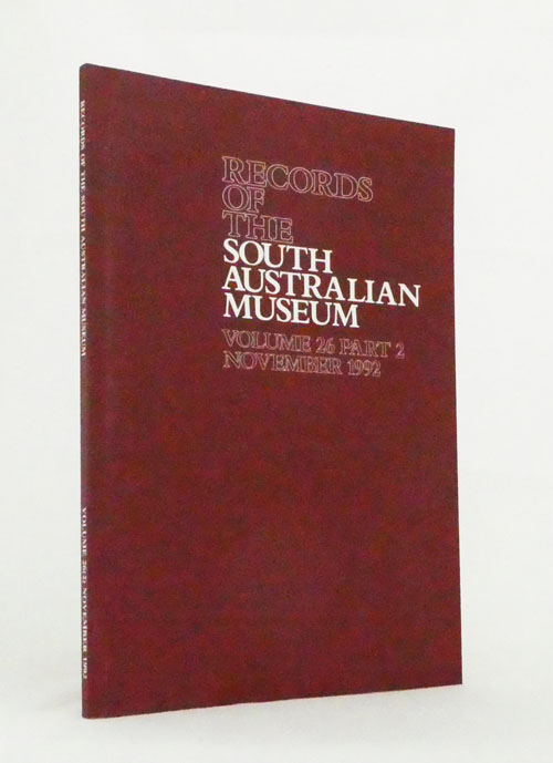 Image for Records of the South Australian Museum Volume 26 Part 2 November1992 Records of the South Australian Museum Volume 26 Part 2 November1992