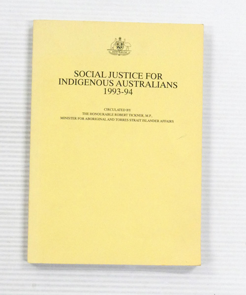 Social Justice for Indigenous Australians 1993-94