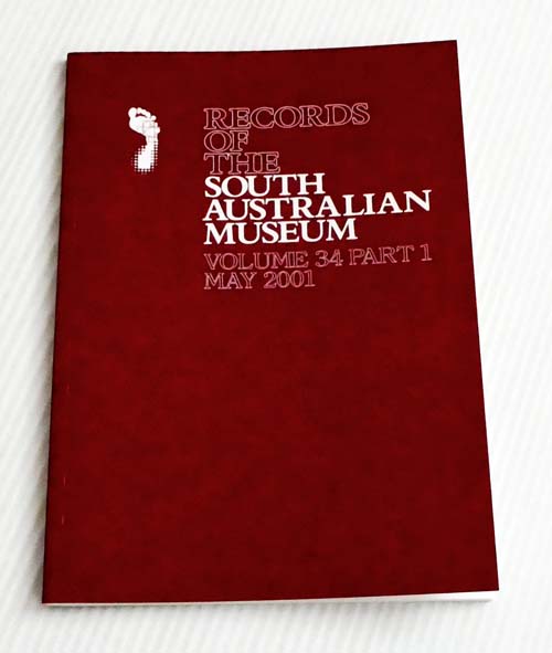 Records of the South Australian Museum Volume 34 Part 1 May 2001