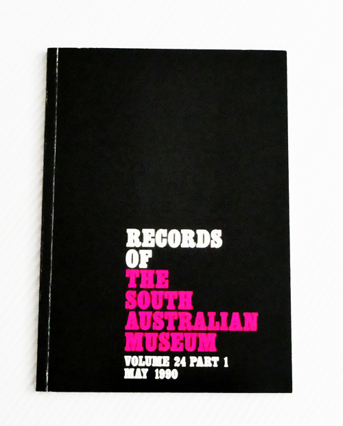 Records of the South Australian Museum Volume 24 Part 1 May 1990