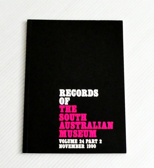 Records of the South Australian Museum Volume 24 Part 2 November 1990