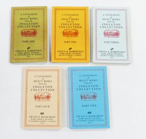 A Catalogue of Select Books From the Ingleton Collections Parts 1-5 (5 Volumes)