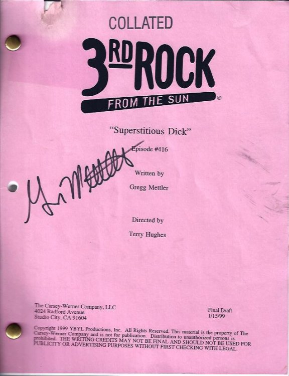 Collated 3rd Rock from the Sun -- Superstitious Dick Episode #416