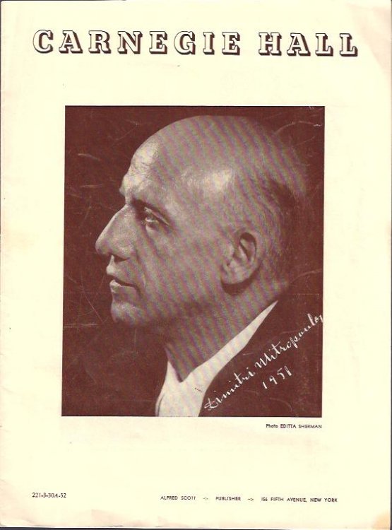 Carnegie Hall Program