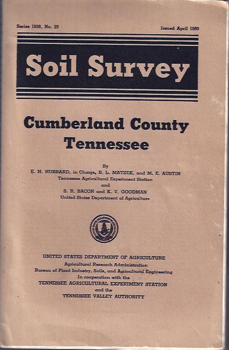 Soil Survey : Cumberland County Tennessee