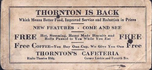 Thrornton Is Back, Blotter