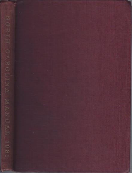 North Carolina Manual, 1931