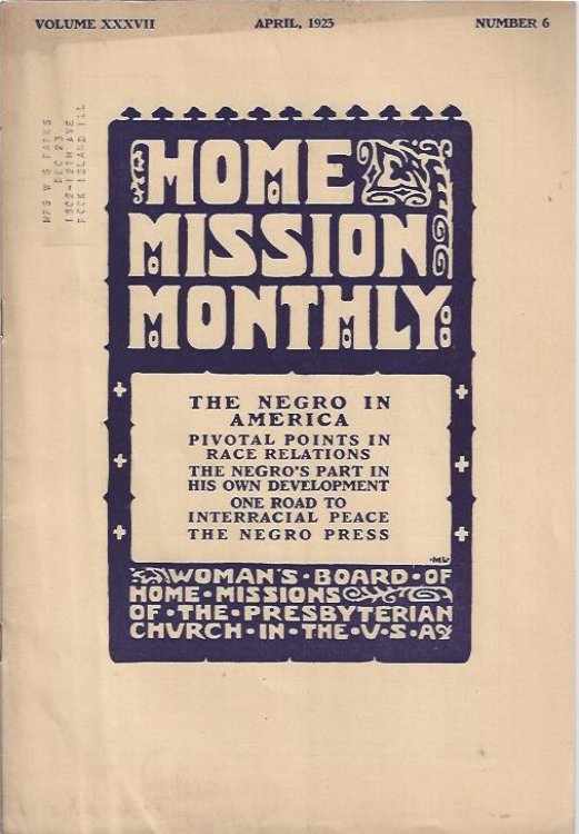 Home Mission Monthly, April, 1925