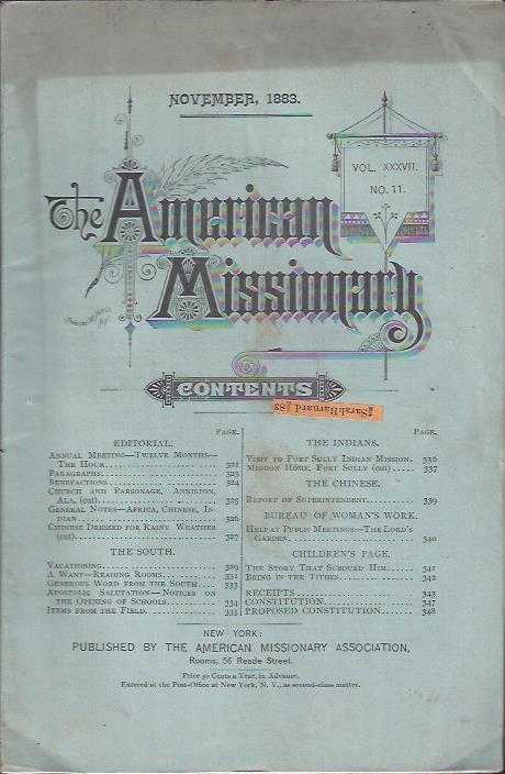 The American Missionary, November, 1883