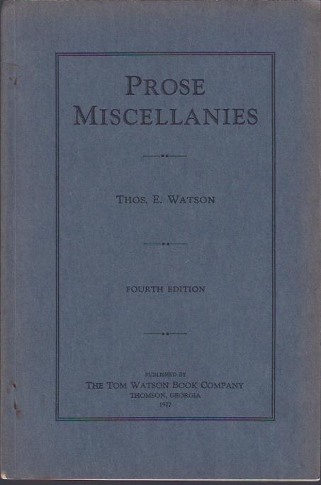 Prose Miscellanies
