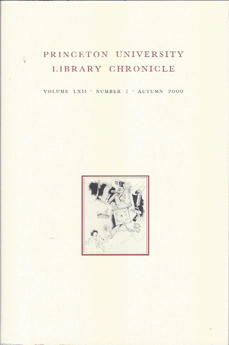 Princeton University Library Chronicle, Autumn 2000