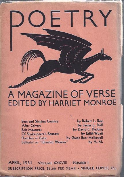 Poetry, a Magazine of Verse April, 1931