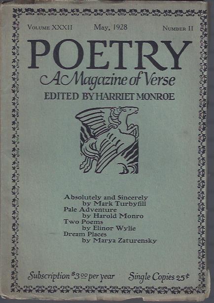Poetry, a Magazine of Verse May, 1928