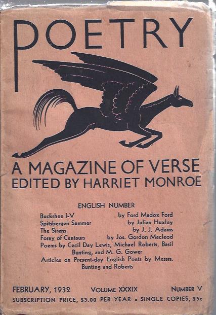 Poetry, a Magazine of Verse February, 1932 : English Number