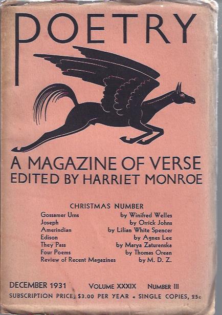 Poetry, a Magazine of Verse December, 1931 : Christmas Number