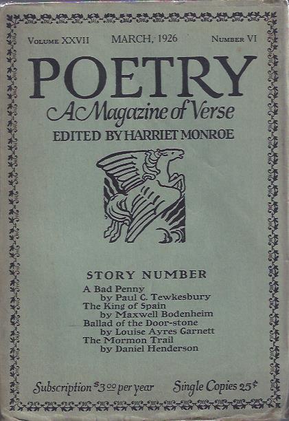 Poetry, a Magazine of Verse March, 1926