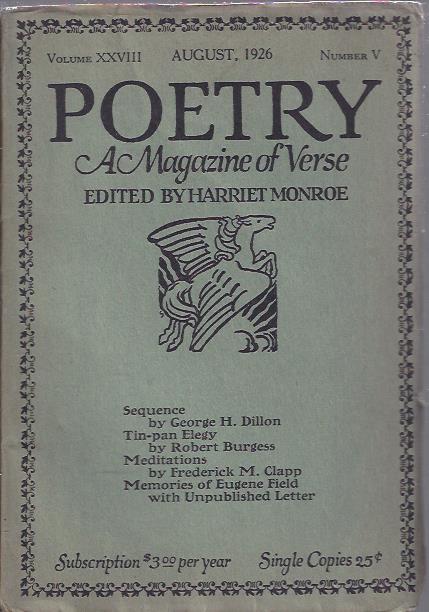 Poetry, a Magazine of Verse August, 1926