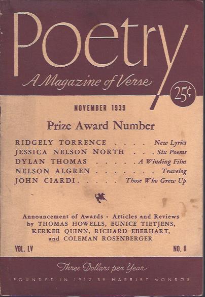 Poetry, a Magazine of Verse November, 1939