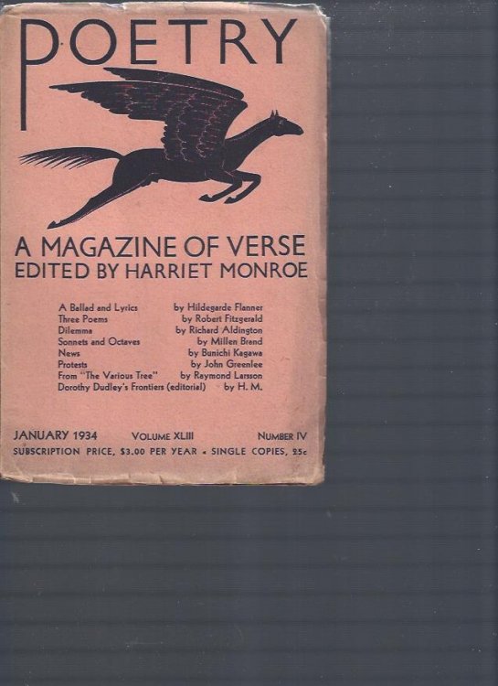Poetry, a Magazine of Verse January, 1934