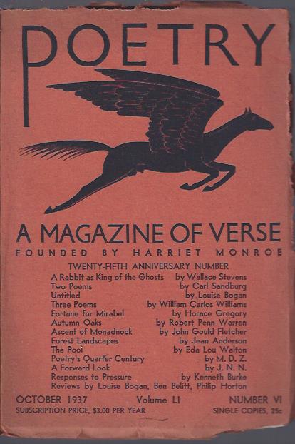 Poetry, a Magazine of Verse October, 1937 : Twenty-Fifth Anniversary Number