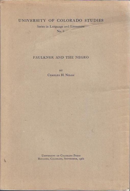 Faulkner and the Negro