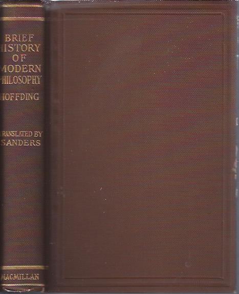 A Brief History of Modern Philosophy