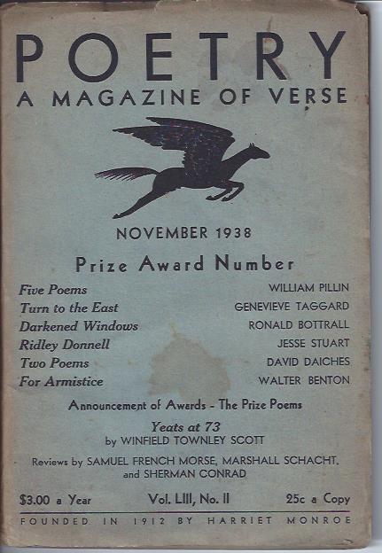Poetry, a Magazine of Verse November, 1938 : Prize Award Number