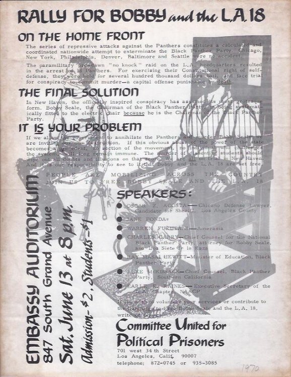 Image for Rally for Bobby and the L. A. 18 Rally for Bobby and the L. A. 18