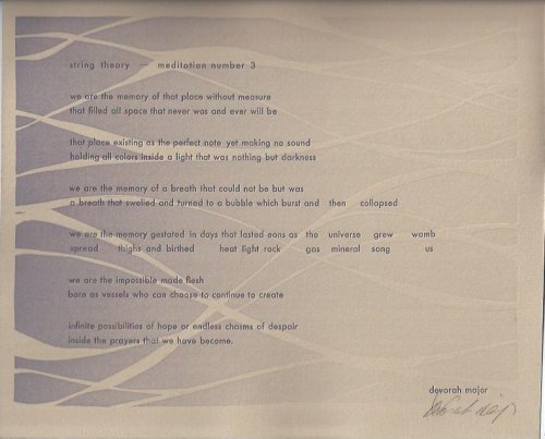 Meditation Number 3 -- Broadside