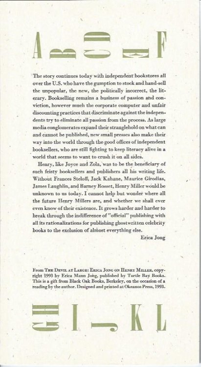 The story continues today with independent booksellers -- Broadside