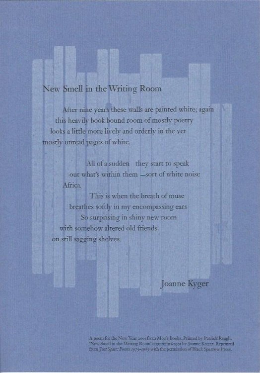 New Smell in the Writing Room -- Broadside