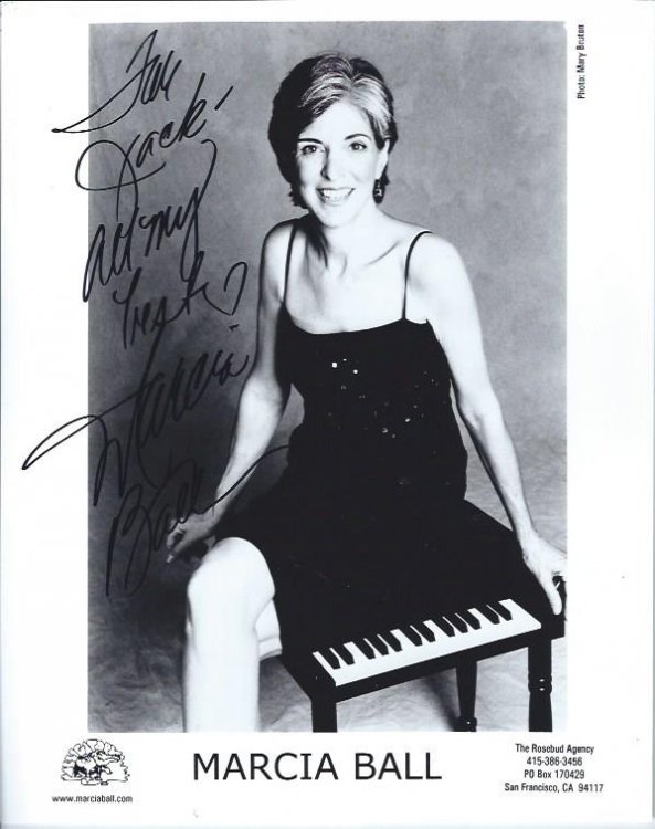 Autographed photograph of Marcia Ball