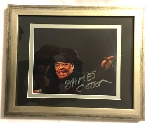 Autographed Photo of James Cotton, Framed TH