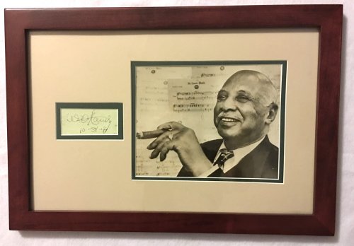 Autograph of W. C. Handy, Framed with Photo