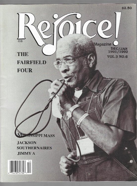 Rejoice! Magazine, Dec. 1991-Jan. 1992 The Gospel Music Magazine