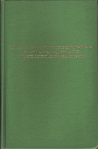 Cities, Towns and Communities of Georgia between 1847 - 1962