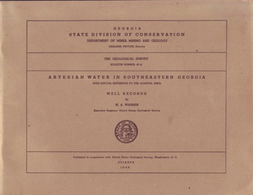 Artesian Water in Southeastern Georgia: Well Records