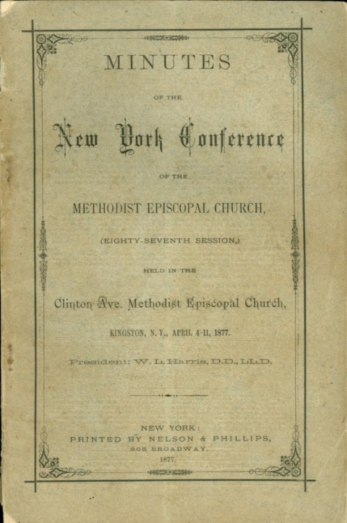 Minutes of the New York Conference of the Methodist Episcopal Church