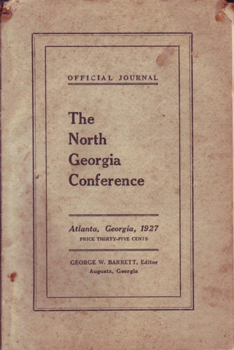 Official Journal North Georgia Conference of the Methodist Episcopal Church, South, 1927