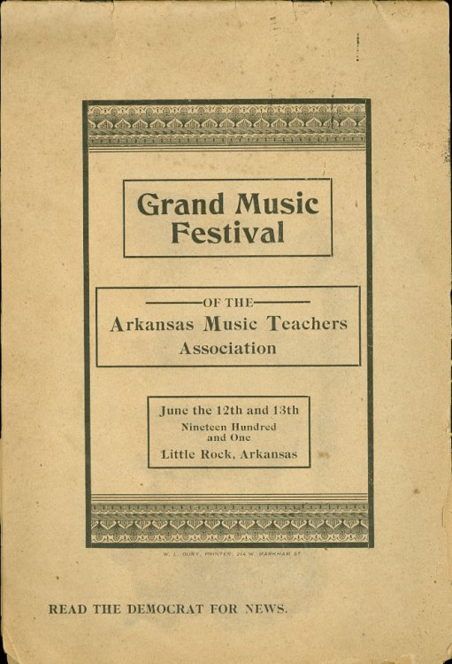 Grand Music Festival of the Arkansas Music Teachers Association