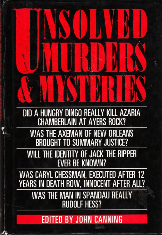 Unsolved Murders and Mysteries