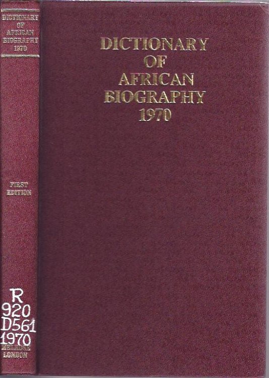Dictionary of African Biography, 1970