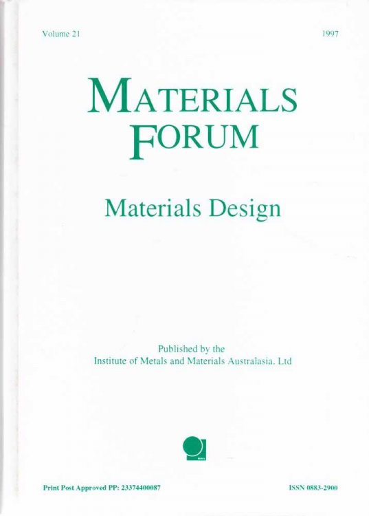 Materials Forum Volume 21 1997: Materials Design