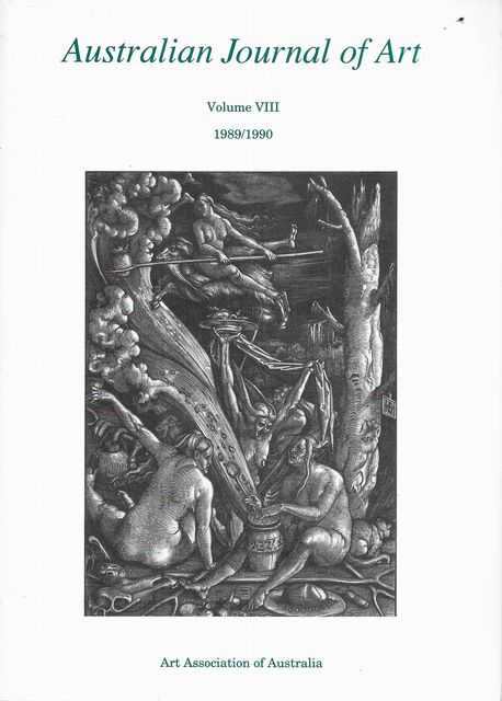 Australian Journal of Art Volume VIII 1989/1990