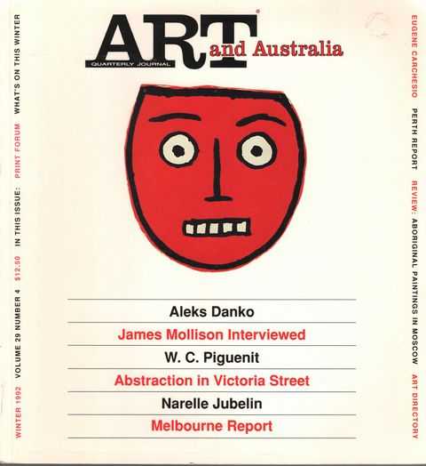 Art and Australia Quarterly Journal Vol 29 No. 4 Winter 1992