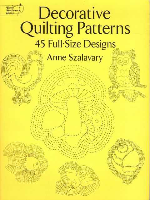 Decorative Quilting Patterns - 45 Full-Size Designs
