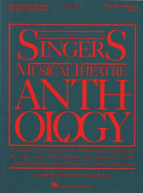 The Singers Musical Theatre Anthology Volume I [Mezzo-Soprano/ Alto]