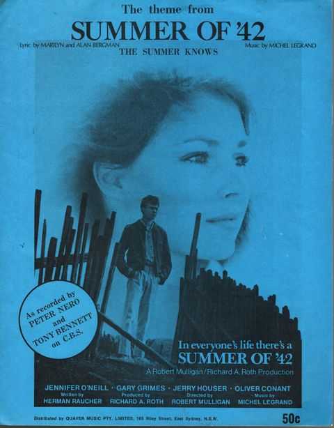 The Theme from Summer of '42 [Vocal, Piano, Guitar]